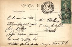 VINTAGE POSTCARD Rodez Ancienne house Places Adrien Rozier