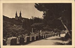 CPA St Michel De Frigolet L'Abbaye se Cache Derriere Les Pins Et les cypres