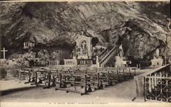 CPA La Sainte Beaume Interieur de la Grotte