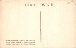 CPA Saint Michel De Frigolet Tours Saint Norbert et Saint Augustin Arceau conduisant a l'eglise abbatiale