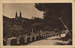 CPA St Michel De Frigolet L'Abbaye Se Cache derriere les pins et les Cypres