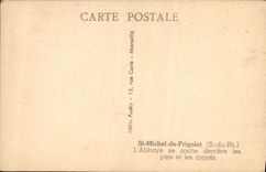 CPA St Michel De Frigolet L'Abbaye Se Cache derriere les pins et les Cypres