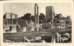 VINTAGE POSTCARD Arles Theater