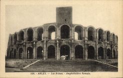 VINTAGE POSTCARD Arles the Arena Romain Amphitheater