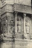 VINTAGE POSTCARD Arles Cathedral Saint Trophime Detail of the gate