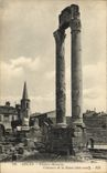 VINTAGE POSTCARD Arles Theater Roman columns of the scene Dimensions Northern