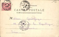 VINTAGE POSTCARD Arles Interior of the Galleries of Rez de Chaussee