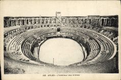 CPA Arles L'Interieur des Arenes