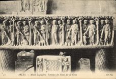 VINTAGE POSTCARD Concise Arles Museum Tomb of the Weddings known as of Cana