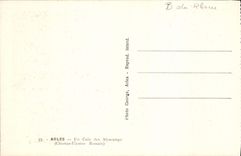 POSTAL Arles de la VENDIMIA en el Rhone una esquina del Champs Elysées de Alyscamps Román