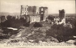 VINTAGE POSTCARD Arles Majour Mount Ruins of the Abbey