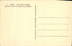 CPA Arles Cloitre Saint Trophime Interieur du cloitre et clocher Saint Trophime
