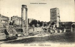 VINTAGE POSTCARD Arles Romain Theater
