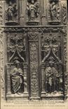 CPA Aix en Provence Details de la porte de la Cathedrale Saint Sauveur