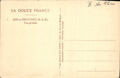 CPA Aix en Provence Vue generale
