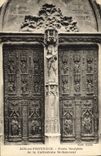 CPA Aix en Provence Porte Sculptee de la Cathedrale St Sauveur