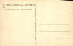 CPA Saint Remy Interieur de ferme