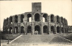 CPA Arles Vue exterieure des Arenes