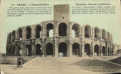 VINTAGE POSTCARD Arles the Romain Amphitheater Seen of outside