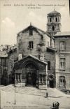 CPA Arles Eglise Ste Trophime Vue D'ensemble du Portail et de la tour 