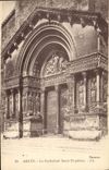 VINTAGE POSTCARD Arles the Cathedral Trophime Saint