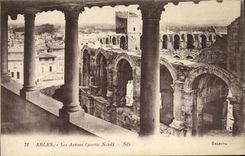 VINTAGE POSTCARD Arles the Arena Left Northern