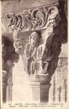 VINTAGE POSTCARD Arles Holy Cloister Trophime Capital the resurrection of Lazare