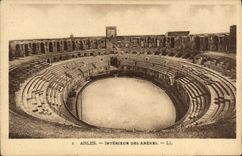 CPA Arles Interieur Des Arenes