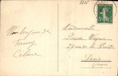 POSTAL Ferney Voltaire y el Jura de la VENDIMIA