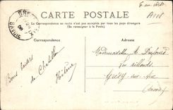 POSTAL Marlieux de la VENDIMIA el castillo de Creuzettes