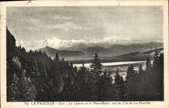 VINTAGE POSTCARD Gex the Sickle Leman and Mont Blanc Seen of the Collar of the Sickle