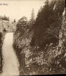 POSTAL Arrivee de la VENDIMIA en el collar de las dimensiones de la hoz de Gex