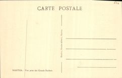 VINTAGE POSTCARD Nantua Seen from of the Large Rocks