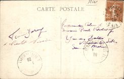 POSTAL Nantua de la VENDIMIA una esquina del lago y de la ciudad