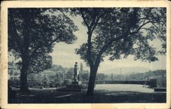 VINTAGE POSTCARD Belley the Monument of Brillat Savarin and the Promenade