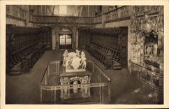 VINTAGE POSTCARD Borough Church Of Husks chorus and the mausoleum of Philibert Beautiful