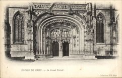 CPA Bourg Eglise de Brou Le Grand Portail