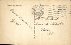 VINTAGE POSTCARD Bellegarde Overall picture on the loss of the Rhone and the stopping