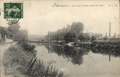 VINTAGE POSTCARD Soissons Seen on Aisne taken of the Mall