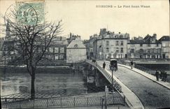 VINTAGE POSTCARD Soissons the Holy Bridge Waast