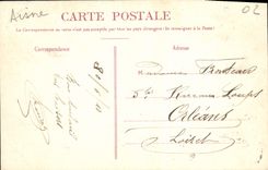 VINTAGE POSTCARD Soissons Ruins of the Abbey Jean Saint of the Vines