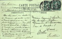 VINTAGE POSTCARD Soissons Old Abbey of Jean Saint of the Vines Detail of the Cloister