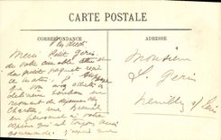 VINTAGE POSTCARD Soissons the Gate of the Town hall