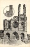 CPA Soissons Facade de la Cathedrale Militaria