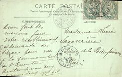 VINTAGE POSTCARD Saint Quentin the Town hall Panorama