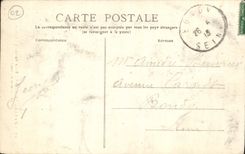 VINTAGE POSTCARD Castle Thierry Turn of the old Castle and Covered way