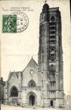 VINTAGE POSTCARD Castle Holy Thierry Church Crepin