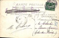 VINTAGE POSTCARD Castle Thierry Vault of the Strong Jacques Saint