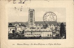 VINTAGE POSTCARD Thierry Castle Under Prefecture and the Church St Crepin