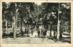 VINTAGE POSTCARD Vichy an Alley of the Park